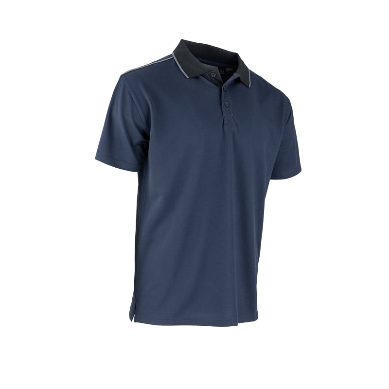 Polo professionnel de travail bleu marine Golfe LMA