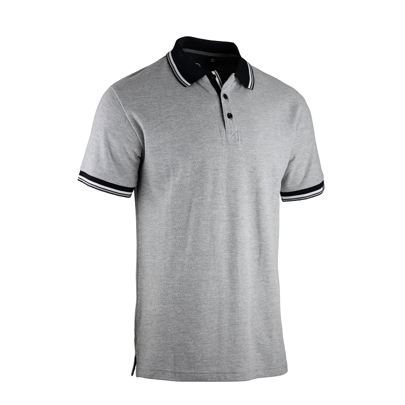 Polo de travail élégant et confortable gris clair Parker LMA