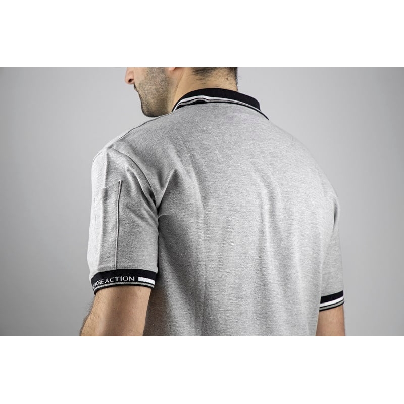 Polo de travail élégant et confortable gris clair Parker LMA