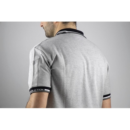 Polo de travail élégant et confortable gris clair Parker LMA