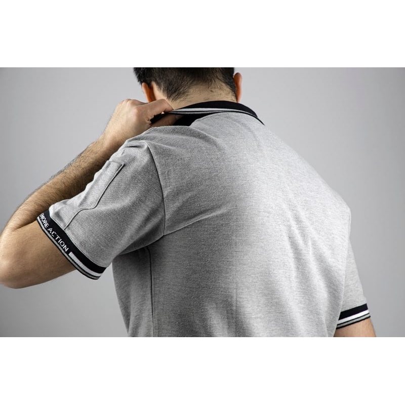 Polo de travail élégant et confortable gris clair Parker LMA