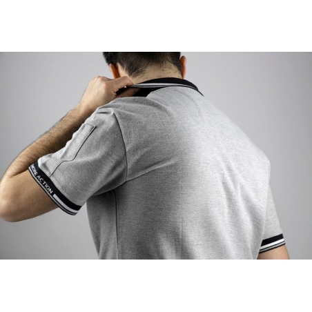 Polo de travail élégant et confortable gris clair Parker LMA
