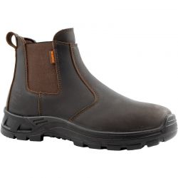 Bottines de travail en cuir enfilage rapide Solidur Solden 06