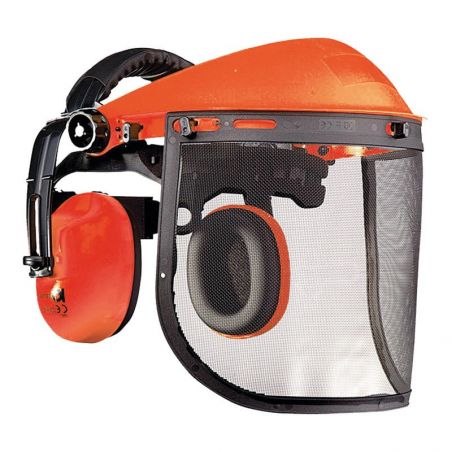 Kit casque de débroussaillage 3 en 1 Orange Solidur